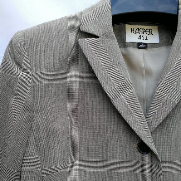 (NWT)KASPER A.S.L. Jacket & Coat Women Size: 8/Brown Beige - Picture 4 of 7